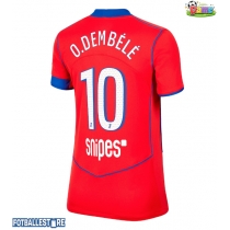 Paris Saint-Germain Ousmane Dembele #10 Tredjedrakt Dame 2025-26 Kortermet